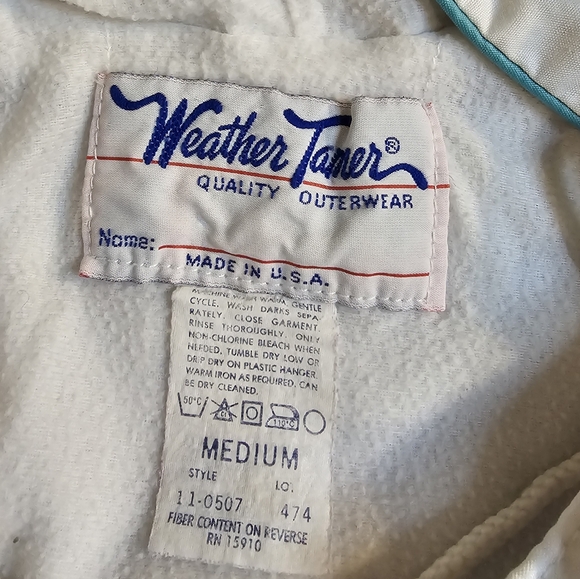 Vintage 90's Weather Tamer Little Girl's Size Medium Retro Back to School - Picture 4 of 7